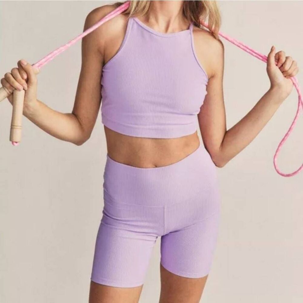 Love Shack Fancy | Beach Riot Purple Biker Shorts SZ XL